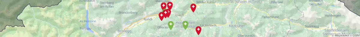 Kartenansicht für Apotheken-Notdienste in der Nähe von Itter (Kitzbühel, Tirol)